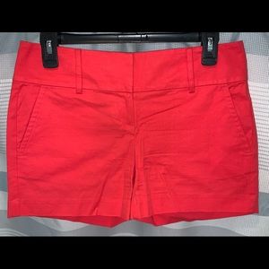 3/$15 Ann Taylor Signature Coral Pink Wide Waistband Shorts Casual Day to Night